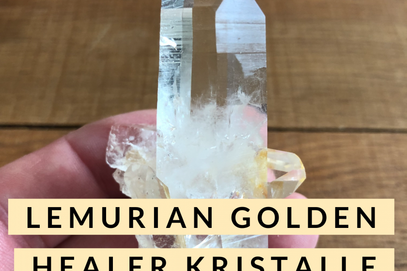 Optisch Klare Lemurian Golden Healer Quarzkristalle