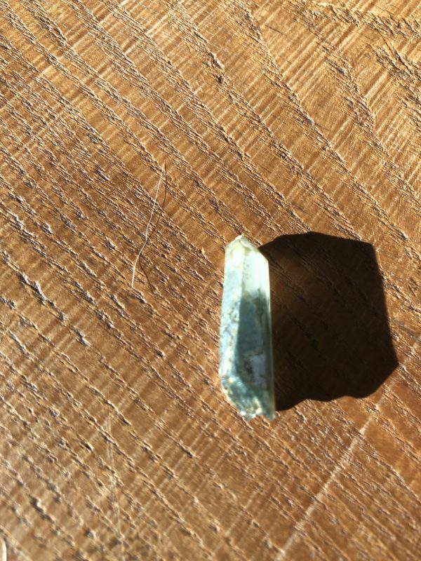 Lemurianischer Quarz mit Chloritkristall „Green Ghost“  Nadel No.3