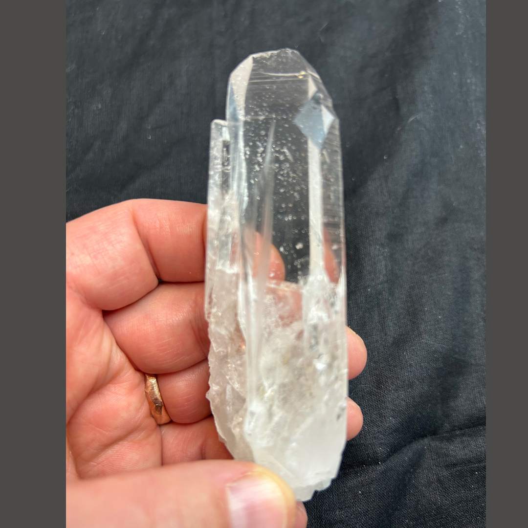 4. lemurian Twin Meißel Kristall optisch klar